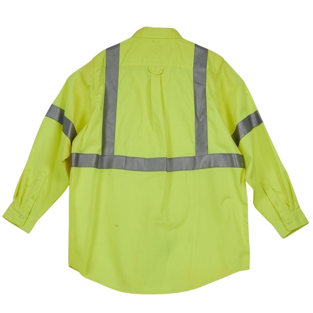 RASCO FR Flame Resistant Mens 2XL Hi Vis Reflective Yellow Long Sleeve - Picture 4 of 13